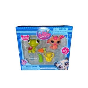 Littlest Pet Shop G7 Pet Pairs Series 2 #94 Turtle #95 Rabbit Relay Race LPS NIB